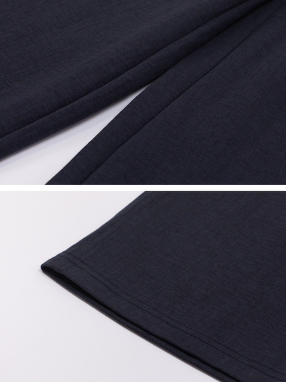 Fluid Straight-Leg Pants Trousers