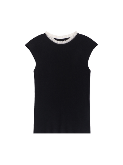 Draped Lace Top
