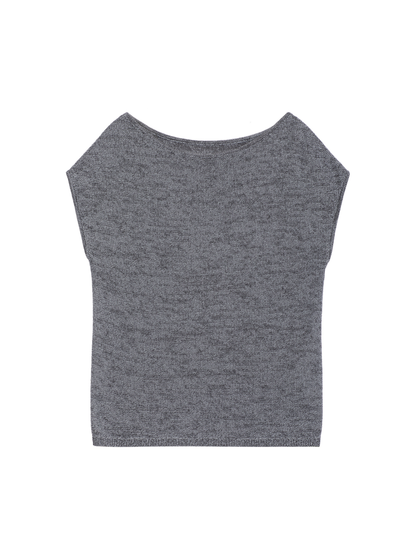 Minimal Boatneck Knit Top