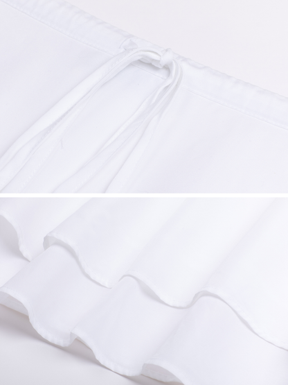 Drift Layer Drawstring Skirt