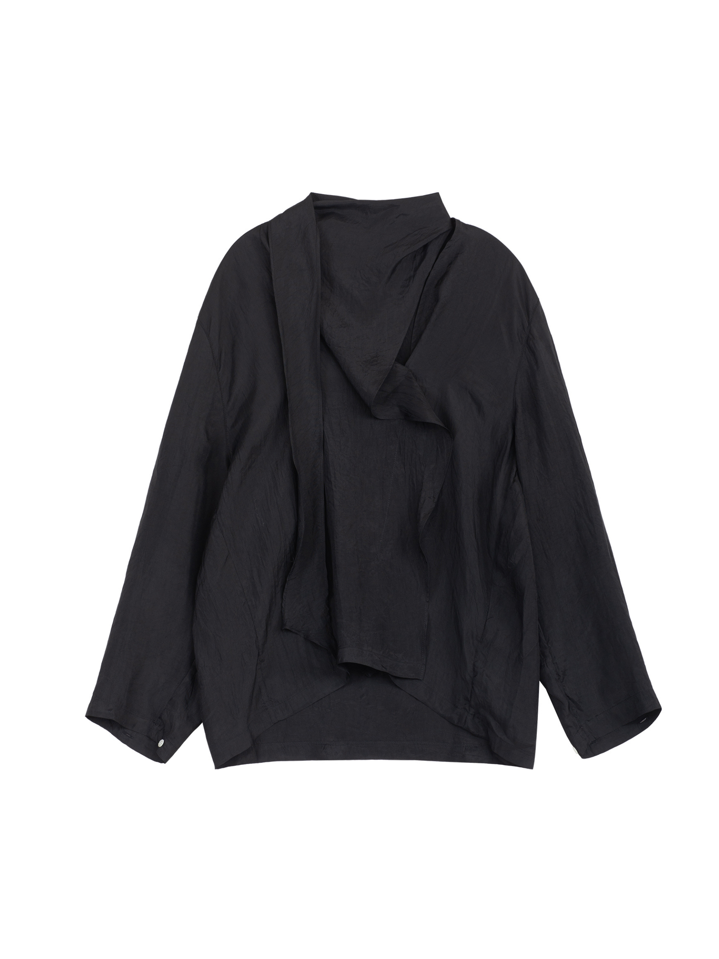 Draped Scarf Blouse