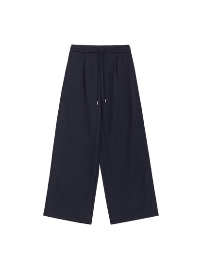 Fluid Straight-Leg Pants Trousers