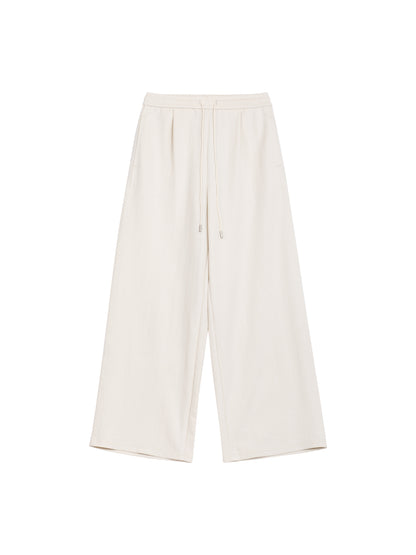 Fluid Straight-Leg Pants Trousers